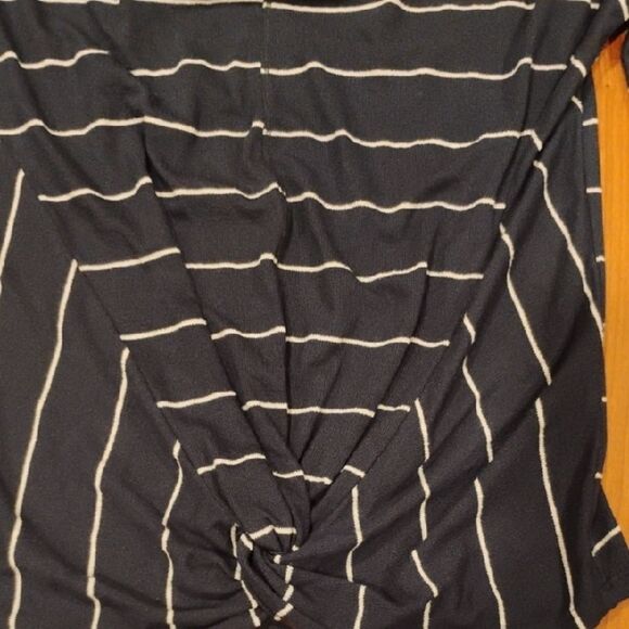 Navy Striped Women's Top - Picture 2 of 4